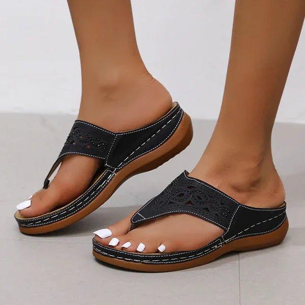 Sandali da Donna con Fascia Larga e Sottopiede Imbottito