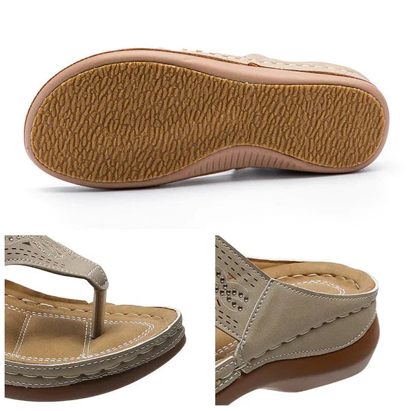 Sandali da Donna con Fascia Larga e Sottopiede Imbottito