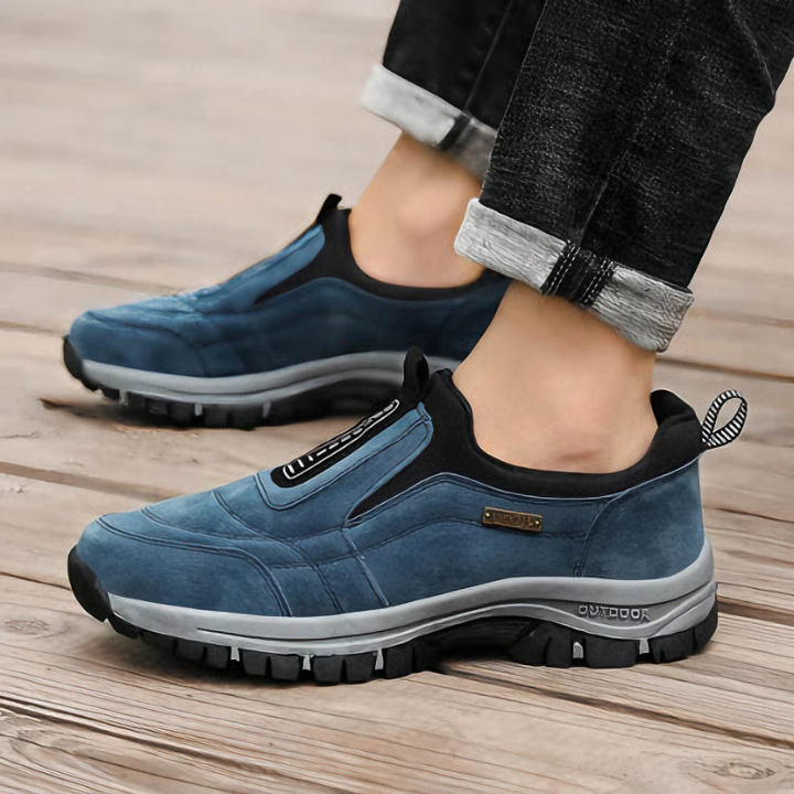Joliano Sneakers Uomo in Mesh Traspirante — Suola Ammortizzata e Supporto Plantare, Blu/Nero