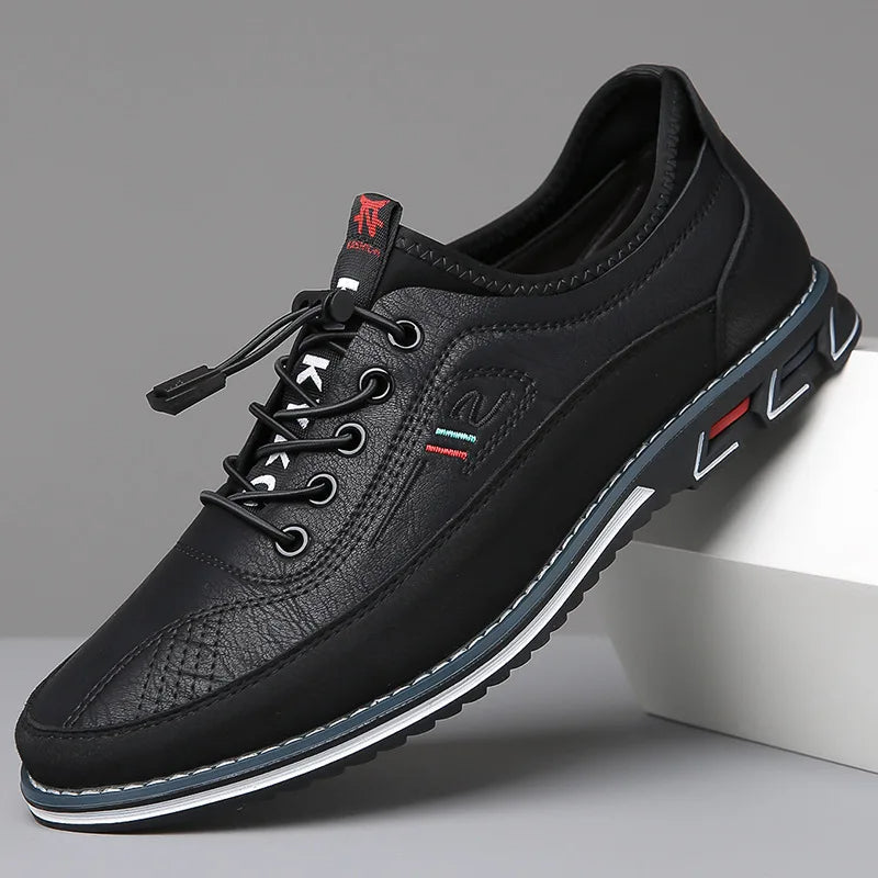 Joliano Scarpe Oxford da Uomo in Pelle — Soletta Ammortizzata, Marrone e Nero