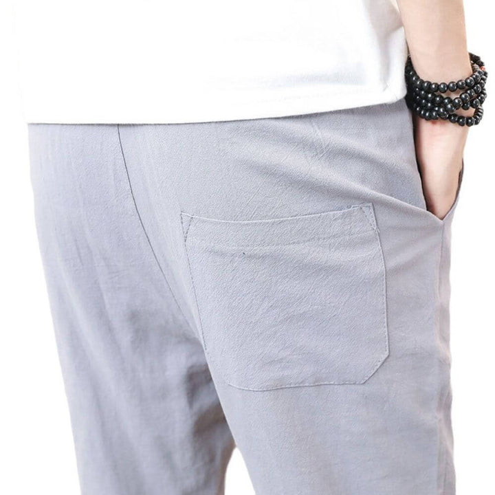 Paolo - Pantaloni in Cotone Confortevoli e Leggeri - Beige