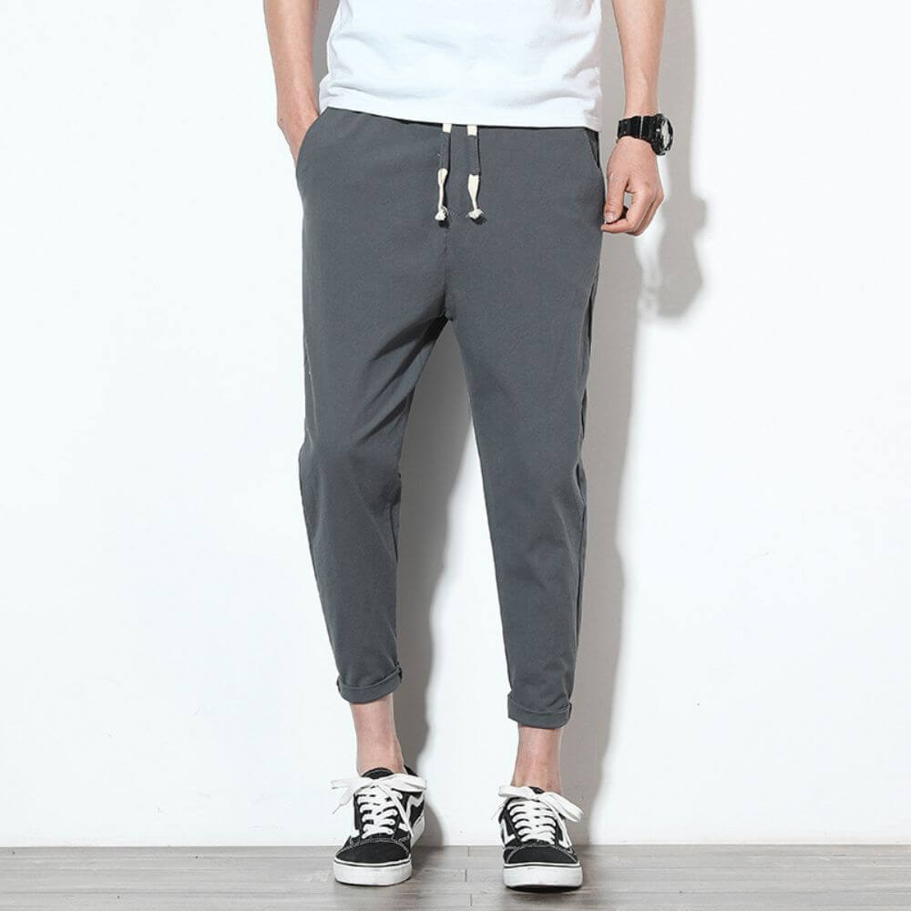 Paolo - Pantaloni in Cotone Confortevoli e Leggeri - Beige