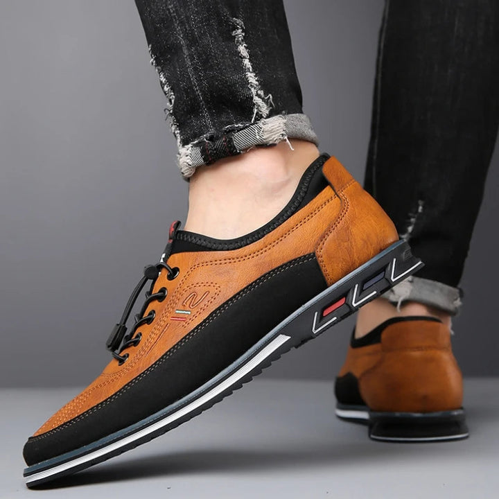 Joliano Scarpe Oxford da Uomo in Pelle — Soletta Ammortizzata, Marrone e Nero