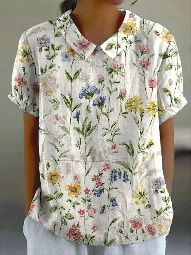Blusa floreale elegante per donne