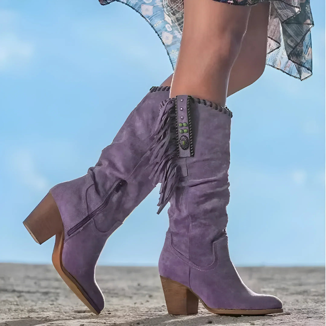 Stivali da Cowboy in Vera Pelle