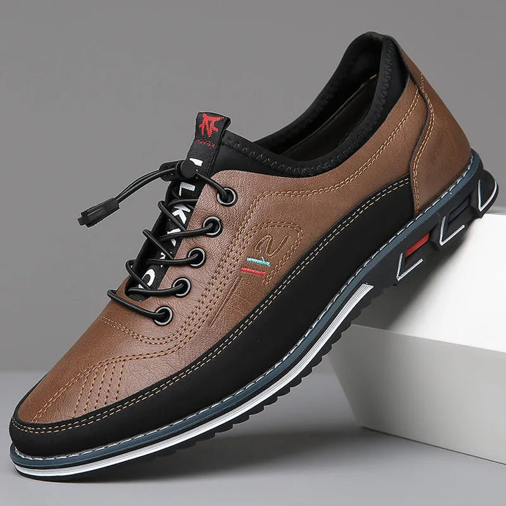 Joliano Scarpe Oxford da Uomo in Pelle — Soletta Ammortizzata, Marrone e Nero