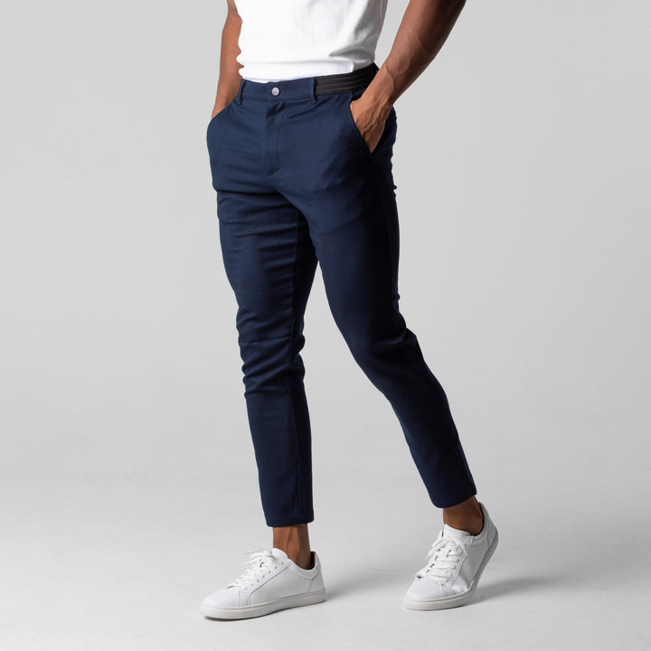Sergio - Pantaloni Casual in Cotone Elasticizzato
