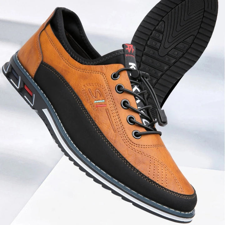 Joliano Scarpe Oxford da Uomo in Pelle — Soletta Ammortizzata, Marrone e Nero