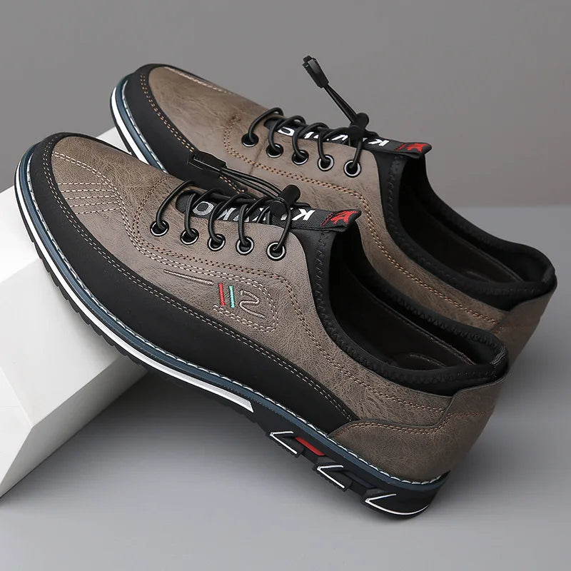 Joliano Scarpe Oxford da Uomo in Pelle — Soletta Ammortizzata, Marrone e Nero