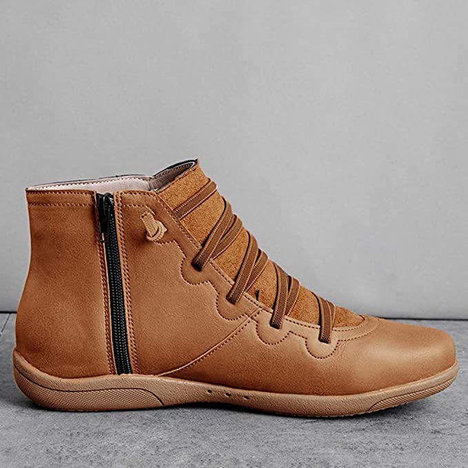 Scarpe da Donna in Pelle con Zeppa e Sottopiede Imbottito