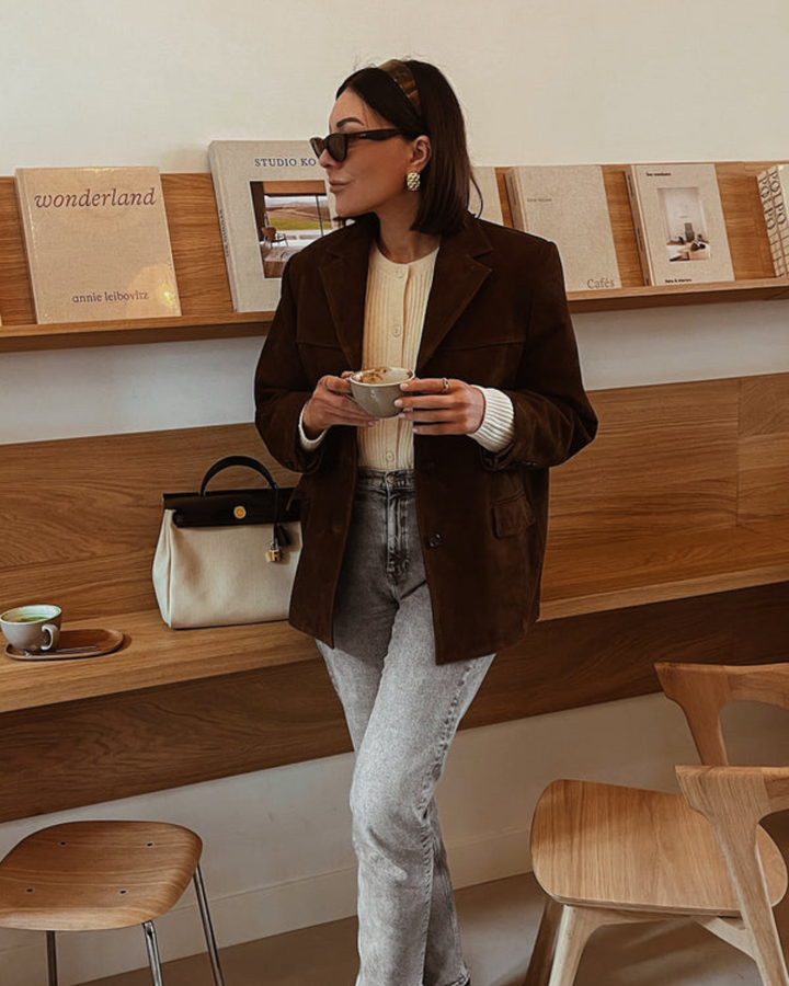 Carla - Blazer Elegante in Pelle Suede