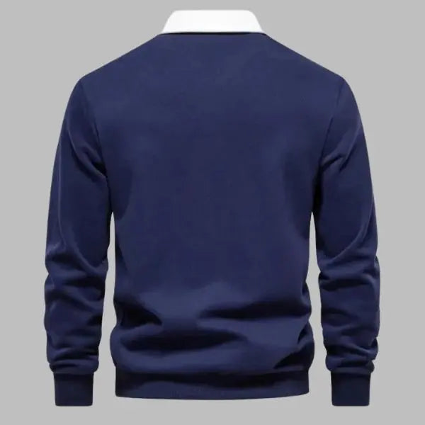 Polo da Uomo in Cotone a Maniche Lunghe