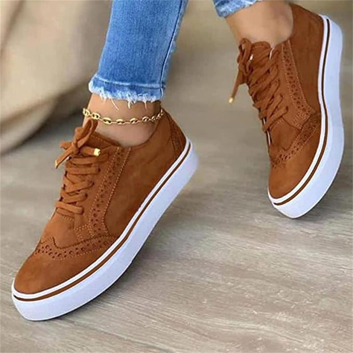 Sneakers da Donna in Pelle con Suola Ammortizzata