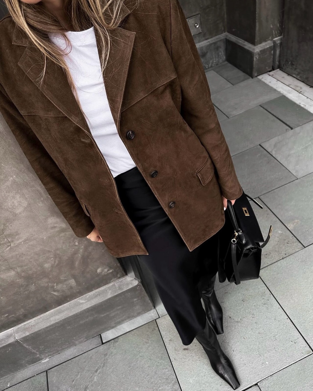 Carla - Blazer Elegante in Pelle Suede
