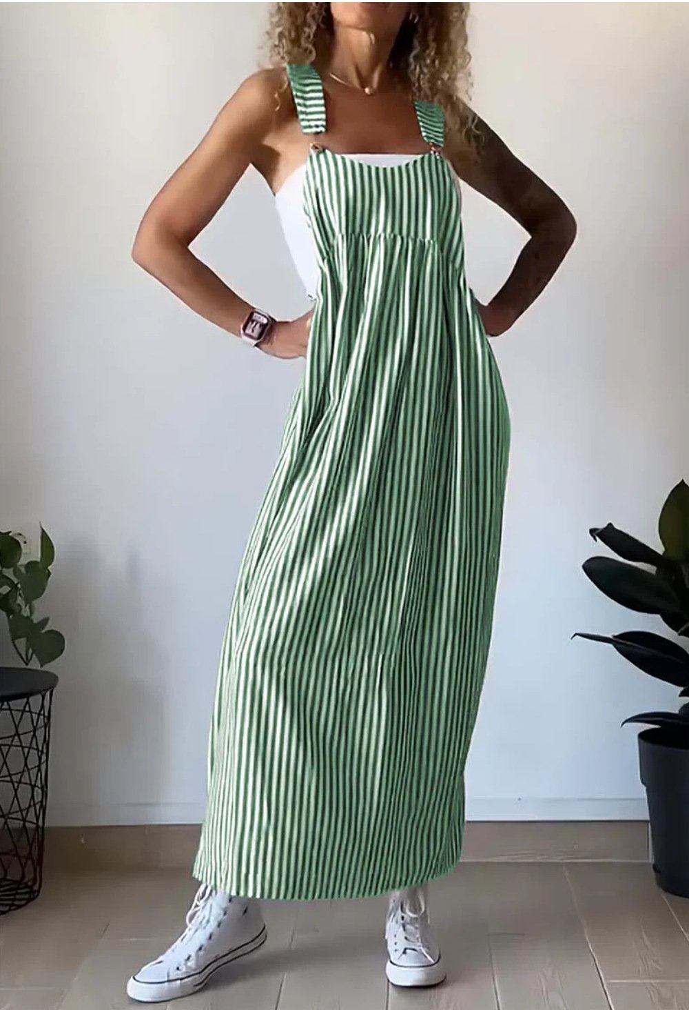 Sara - Salopette casual a righe