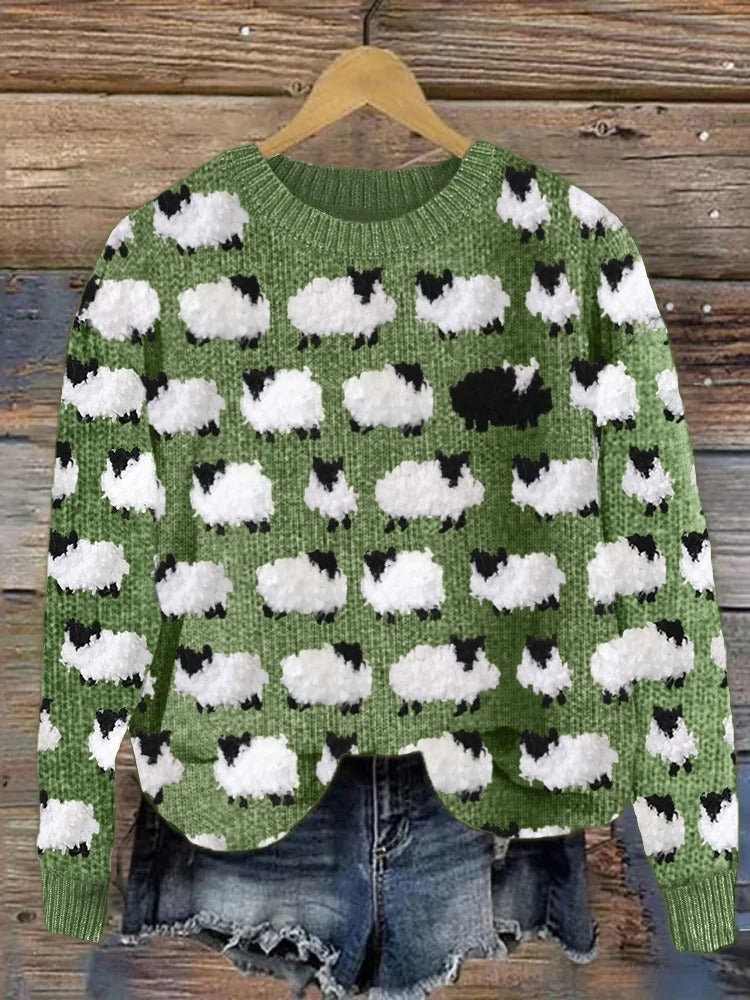 Maglione di Natale con alberi di Natale