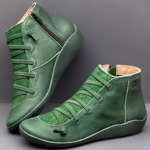Scarpe da Donna in Pelle con Zeppa e Sottopiede Imbottito