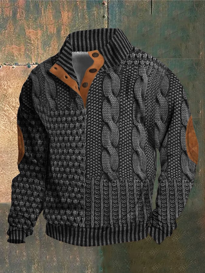 Alvize - Pullover casual con bottoni per un look semplice e chic