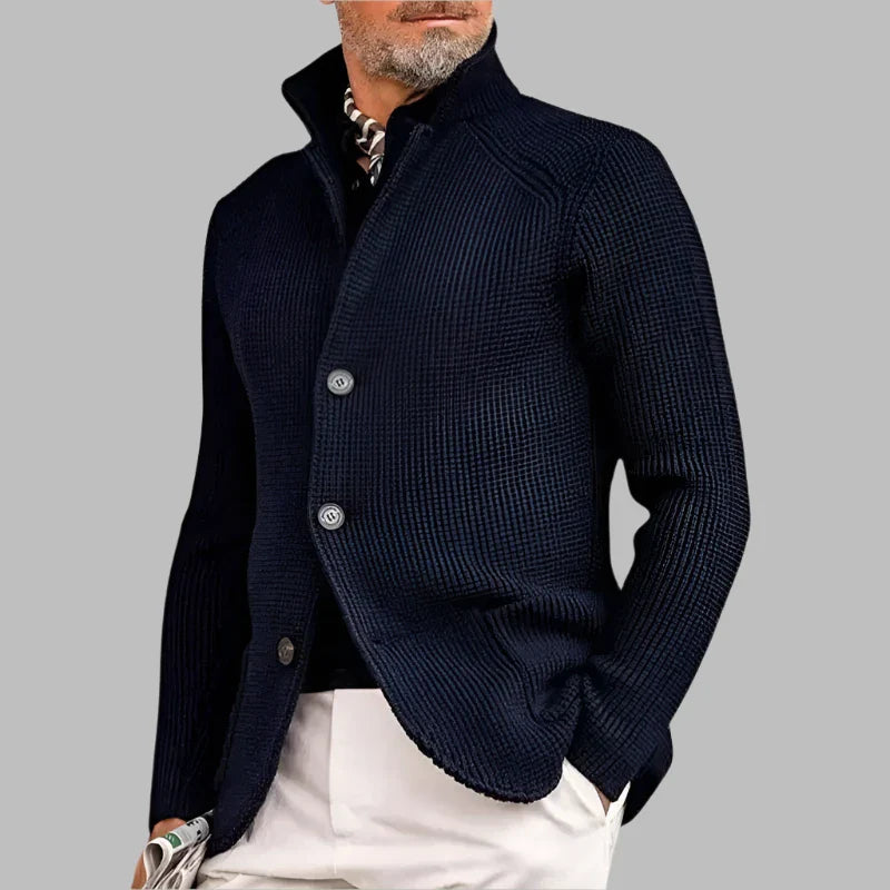 Enzo - Cardigan in lana a maglia