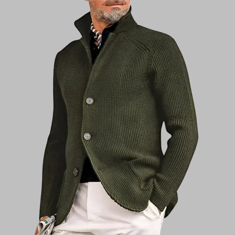 Enzo - Cardigan in lana a maglia