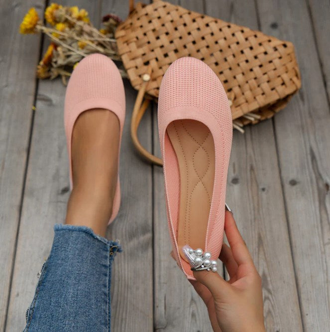 Scarpe da Ballo da Donna con Plantare Imbottito e Suola Flessibile