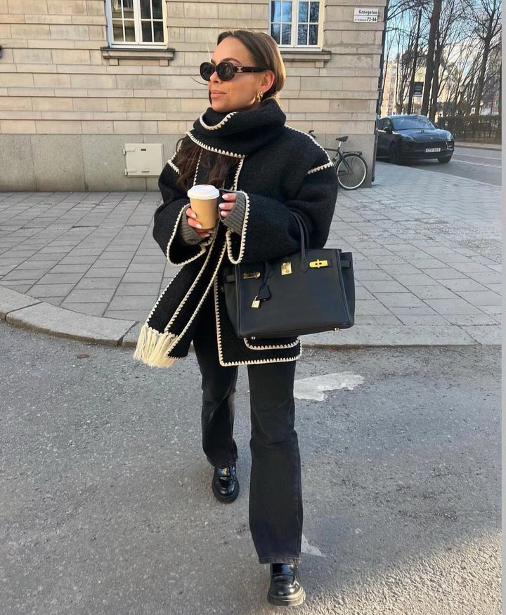 Anna - Giacca in Lana Confortevole con Cappotto