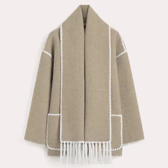 Anna - Giacca in Lana Confortevole con Cappotto