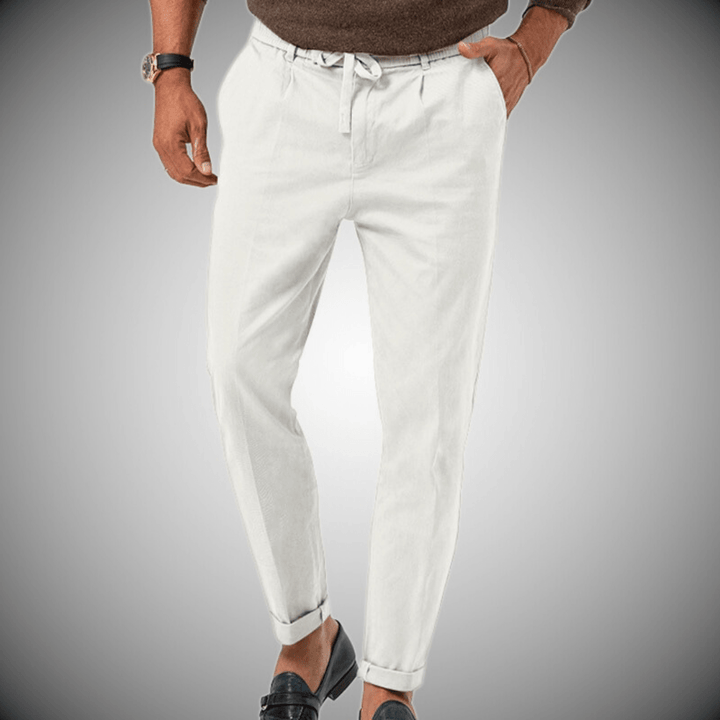 Pantaloni da uomo in lino di alta qualità