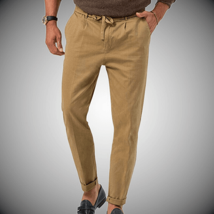 Pantaloni da uomo in lino di alta qualità