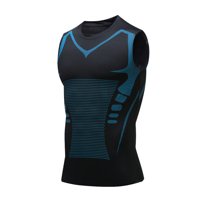 Canotta Modellante da Uomo in Mesh Elastico