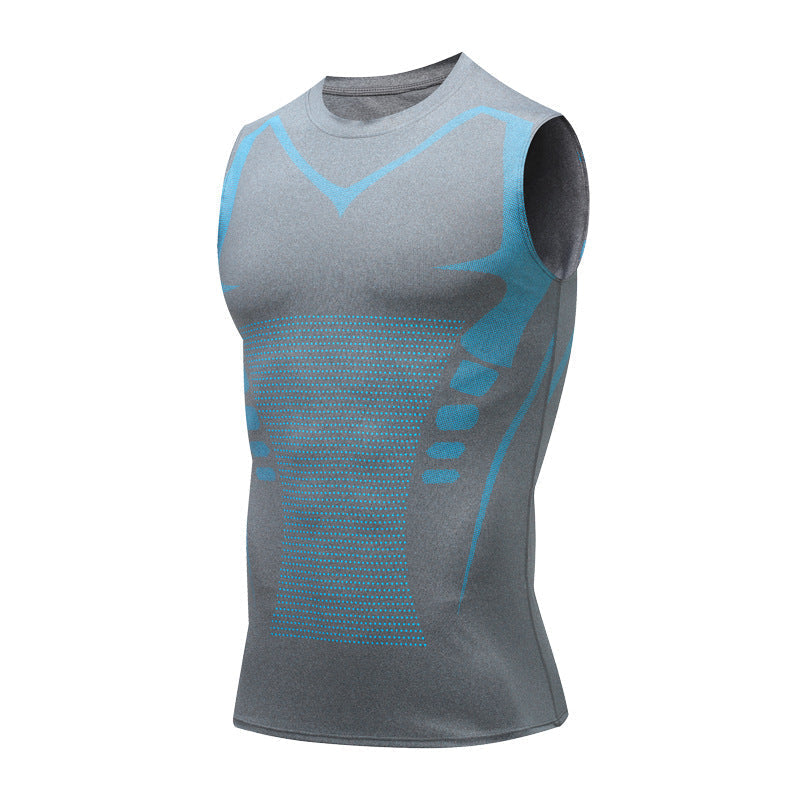 Canotta Modellante da Uomo in Mesh Elastico