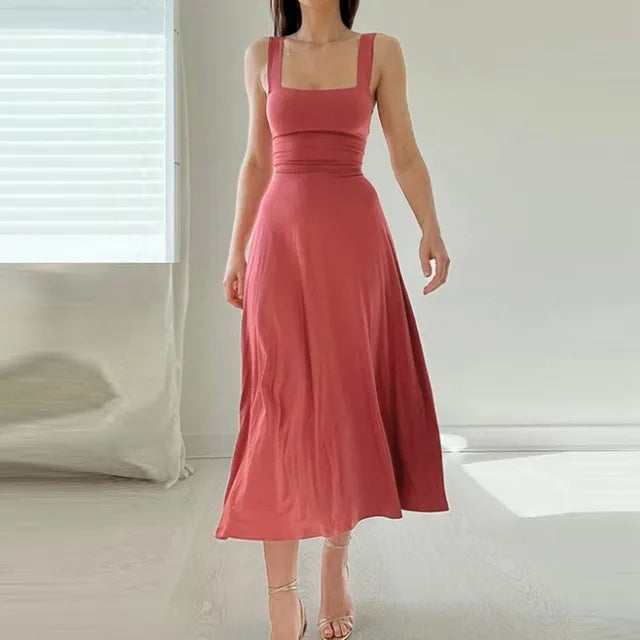 Matilde - Abito Elegante con Scollatura Quadrata