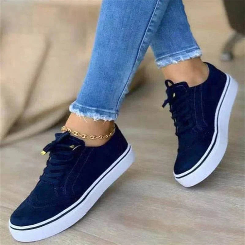 Sneakers da Donna in Pelle con Suola Ammortizzata