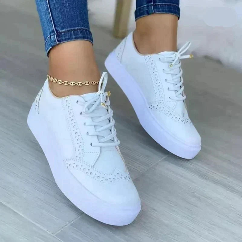 Sneakers da Donna in Pelle con Suola Ammortizzata