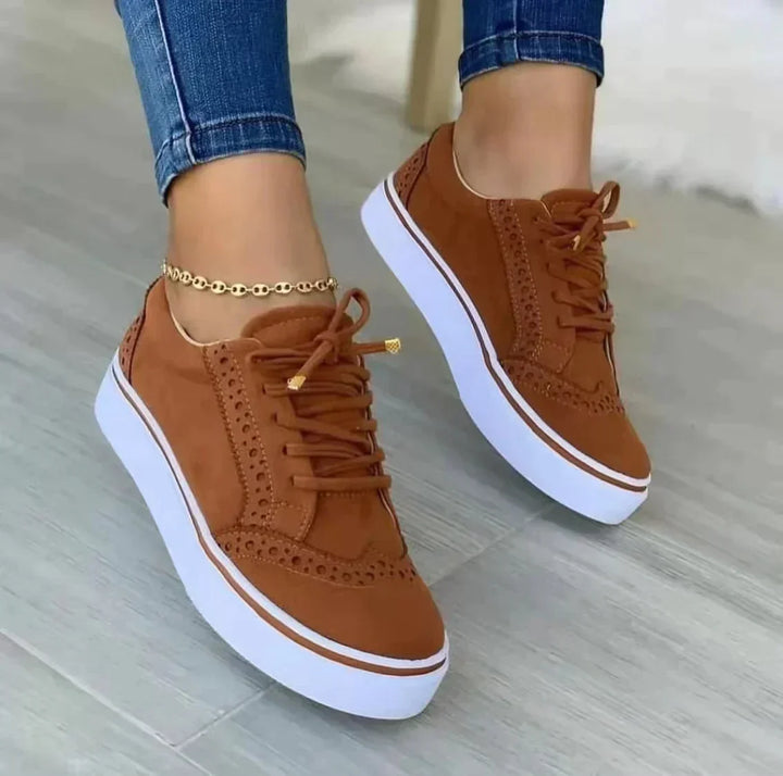 Sneakers da Donna in Pelle con Suola Ammortizzata