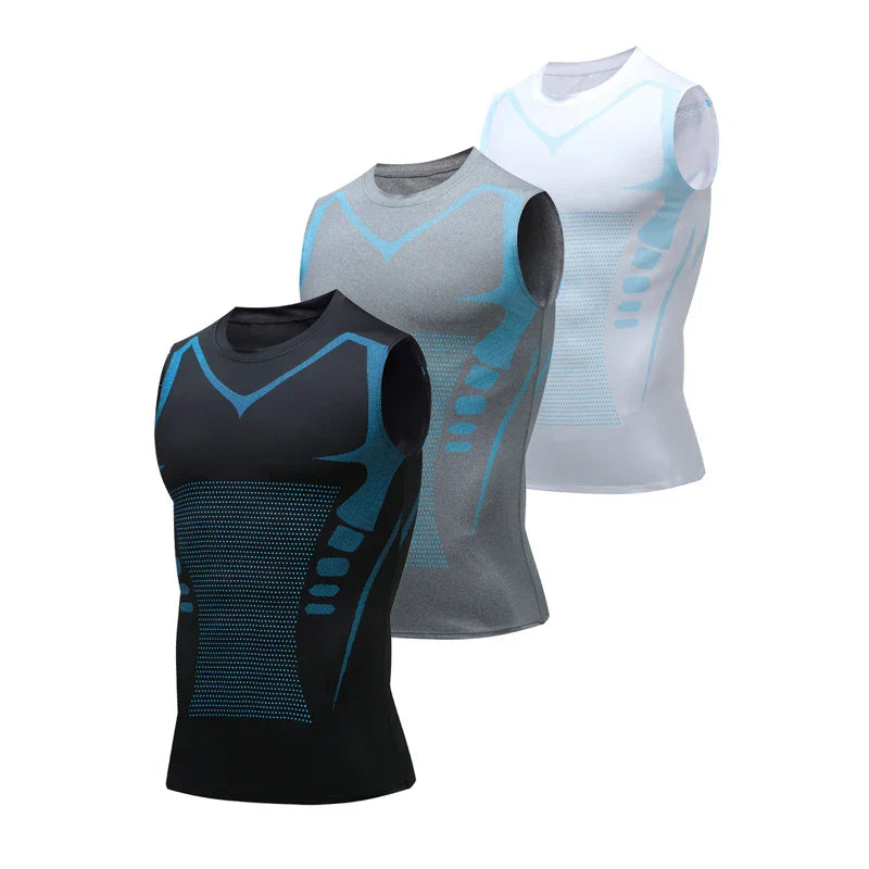 Canotta Modellante da Uomo in Mesh Elastico