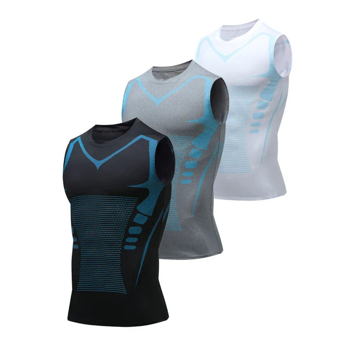 Canotta Modellante da Uomo in Mesh Elastico
