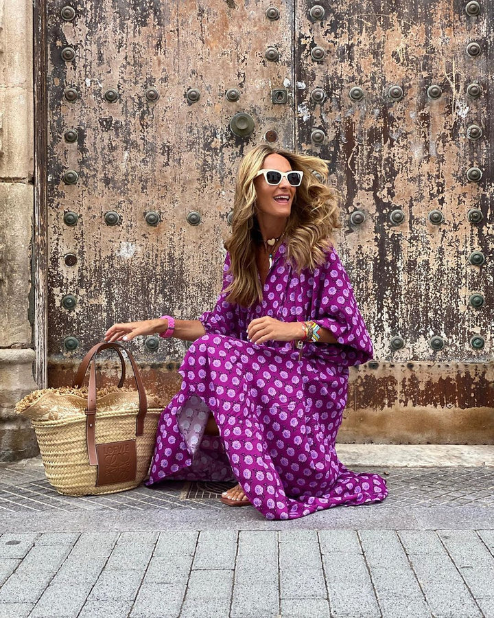 Viola - Vestito lungo bohemien