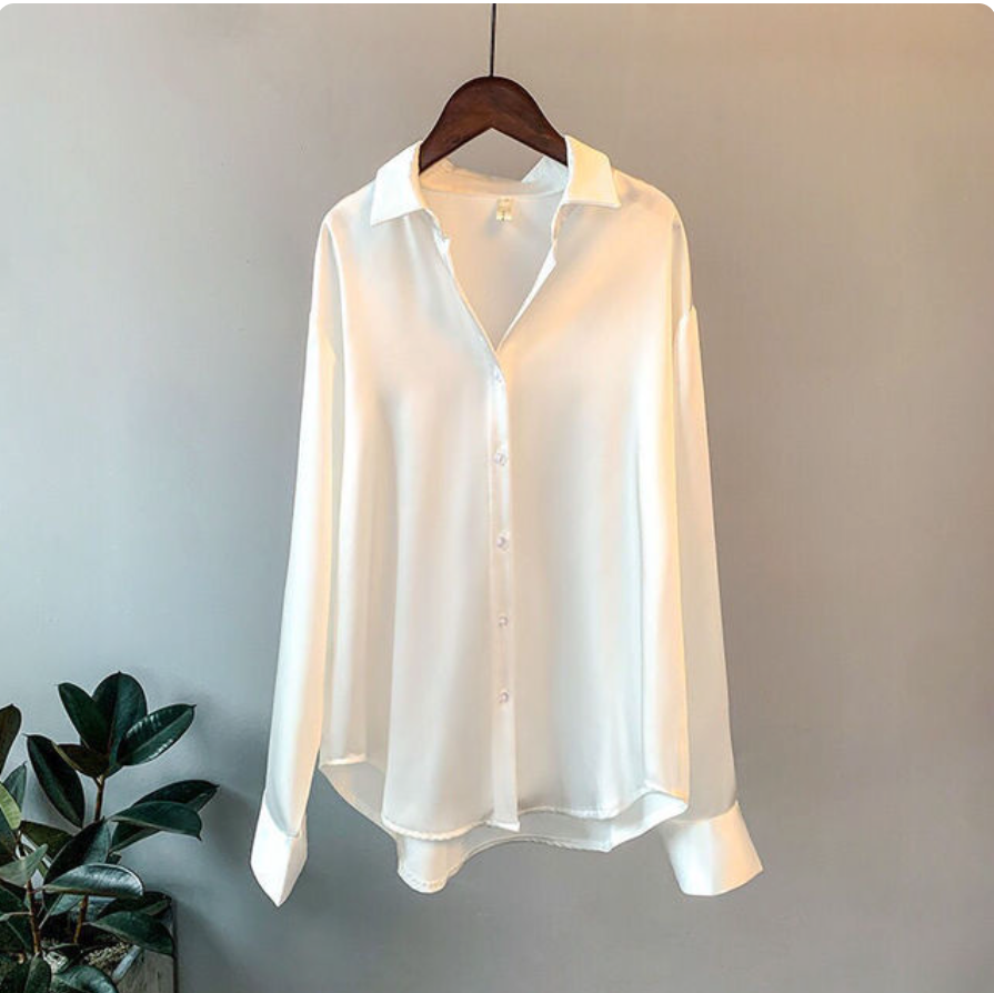 Elisa - Camicia in raso per donne