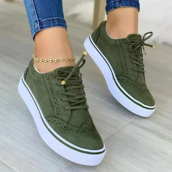 Sneakers da Donna in Pelle con Suola Ammortizzata