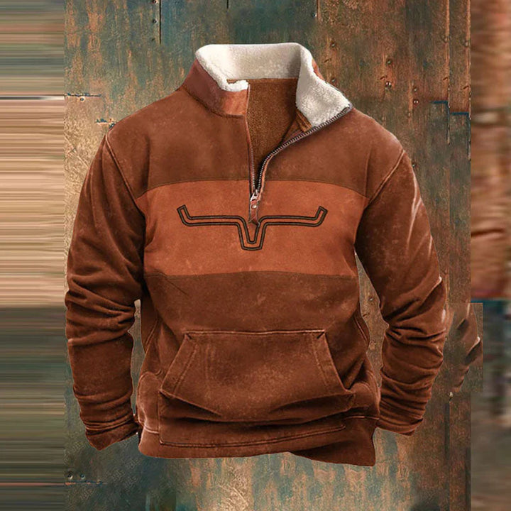 Maglione da Uomo in Cotone con Zip Intera