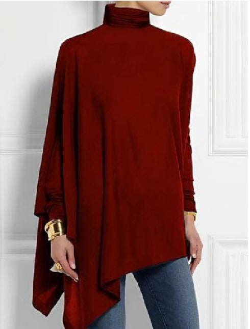Giulia - Top asimmetrico in pile elegante per donne