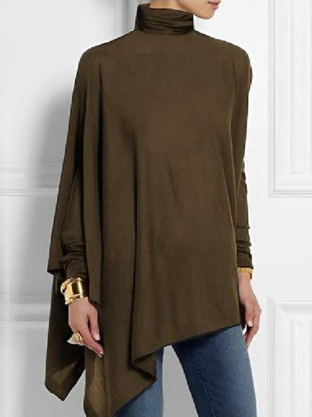 Giulia - Top asimmetrico in pile elegante per donne
