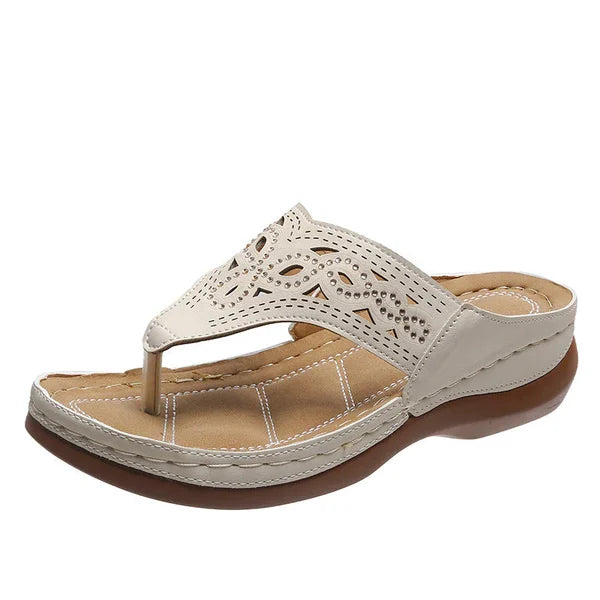 Sandali da Donna con Fascia Larga e Sottopiede Imbottito