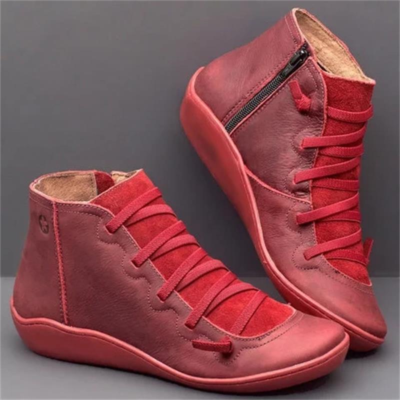 Scarpe da Donna in Pelle con Zeppa e Sottopiede Imbottito