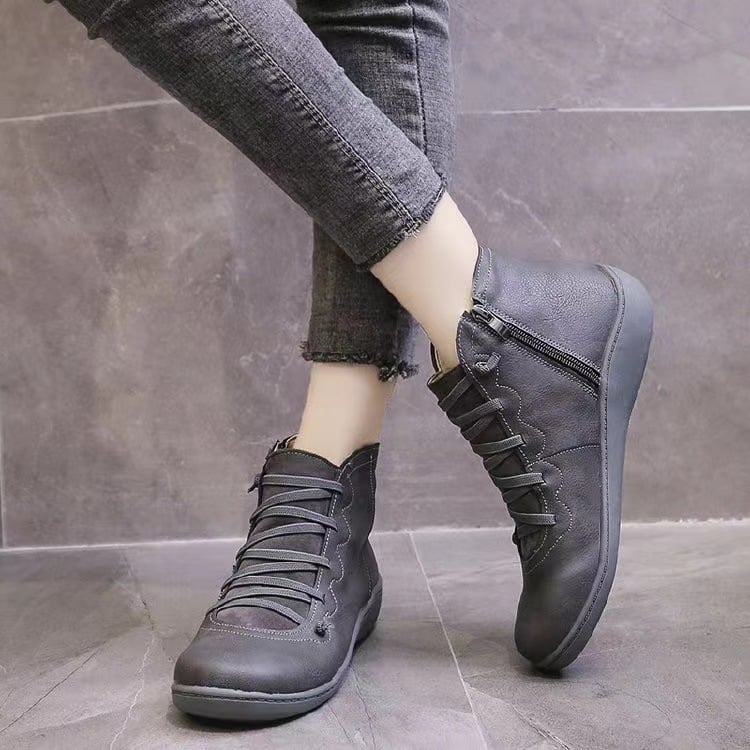 Scarpe da Donna in Pelle con Zeppa e Sottopiede Imbottito