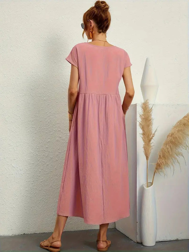 Anna - Abito Tascabile in Lino Premium