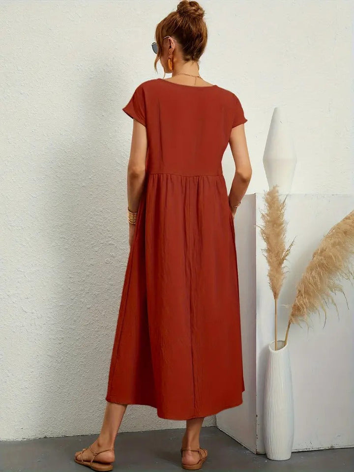 Anna - Abito Tascabile in Lino Premium