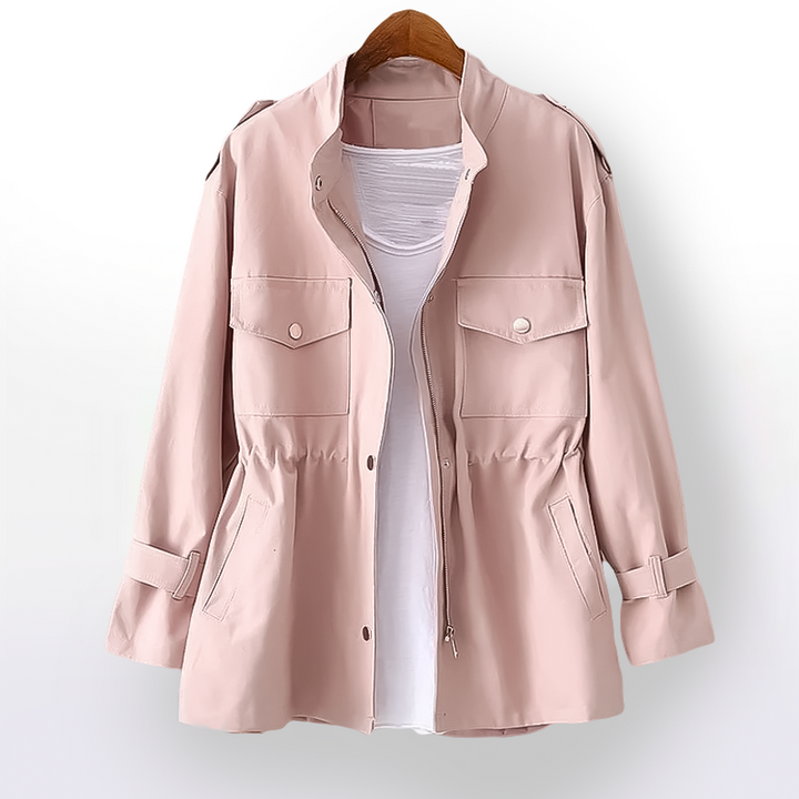 Lara - Giacca Impermeabile da Donna in Cotone Cerato