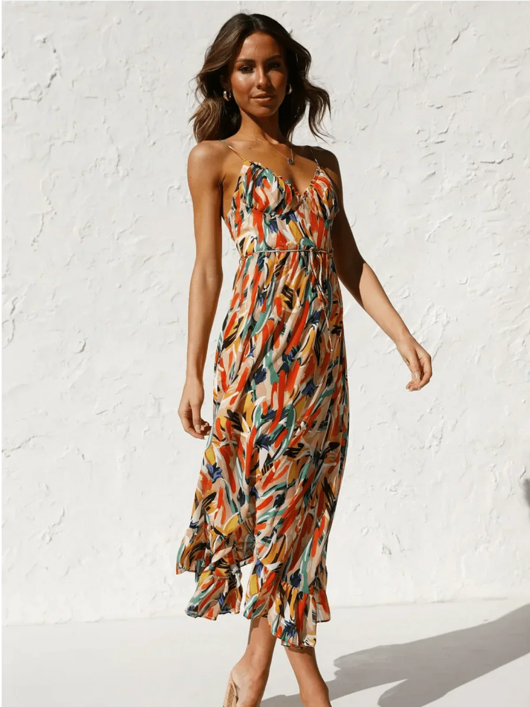 Rita - Abito Midi in chiffon Premium